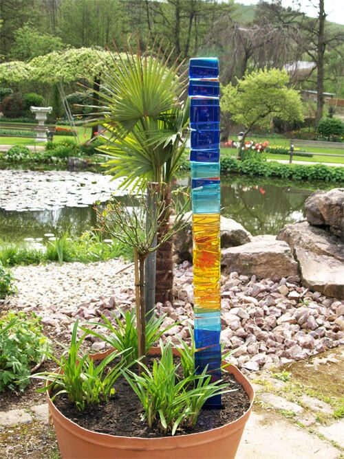 Gartenstecker aus Glas — Beispiel 2