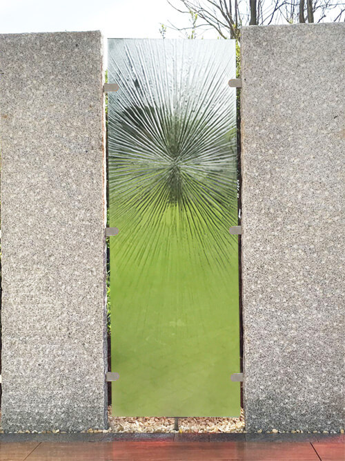Sichtschutz Garten Glas