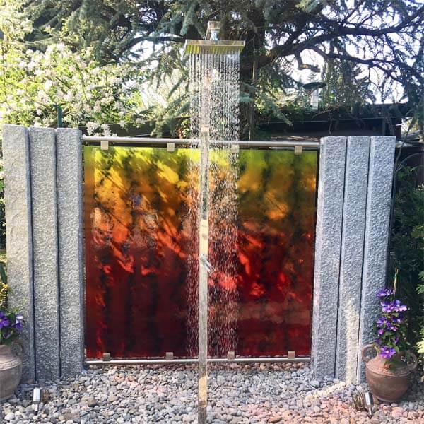 Sichtschutz Garten Glas Glasdekore Teufel
